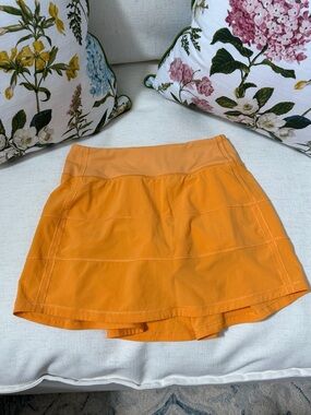 lululemon athletica Orange Athletic Skort